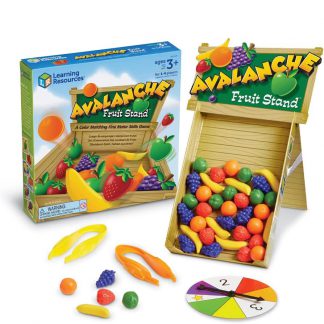 Learning Resources Avalance Fruit Stand Tweezer Game