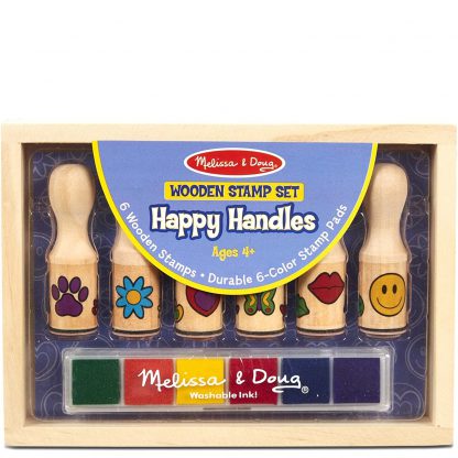 Melissa & Doug Happy Handles Wooden Stamp Set