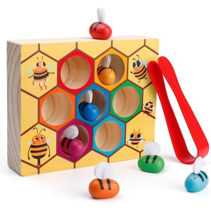 Coogam Bee Hive Fine Motor Tweezer Game